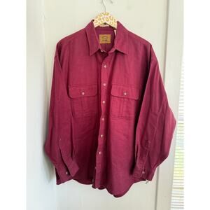 St. John's Bay Chamois Cloth Men's Button Front | Size XL